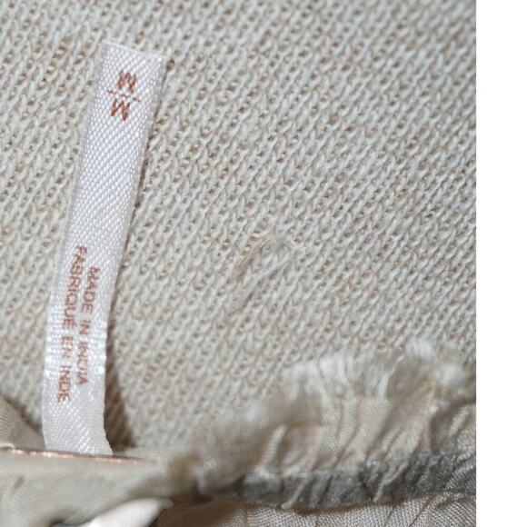 Free People Embroidered Boho Mini Dress – Size M – Floral Crochet Trim - Picture 9 of 11